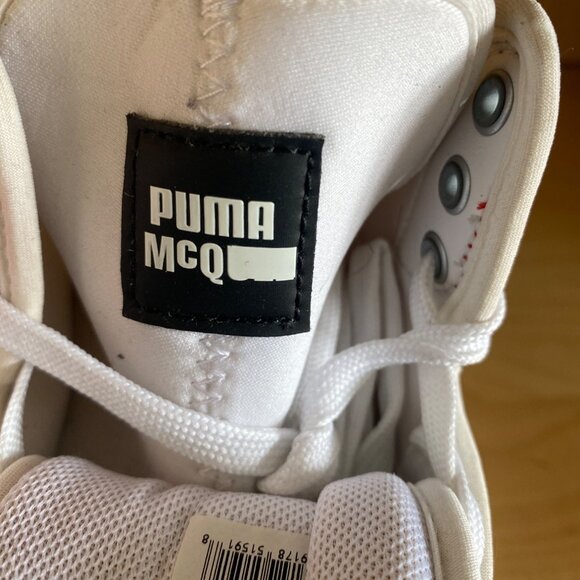 PUMA x McQ Alexander McQueen Brace Mid 360552-01 White Red Black Size 6 - Picture 9 of 15